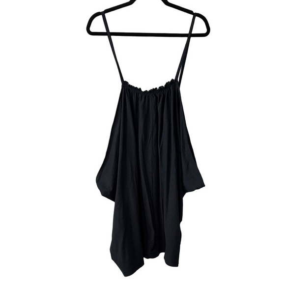 Free People Beach Black Oversized Swim Cover-Up size L - Picture 2 of 8